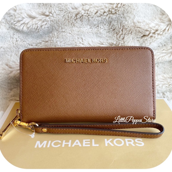 MICHAEL KORS JST MF WALLET WRISTLET LUGGAGE - Picture 2 of 5